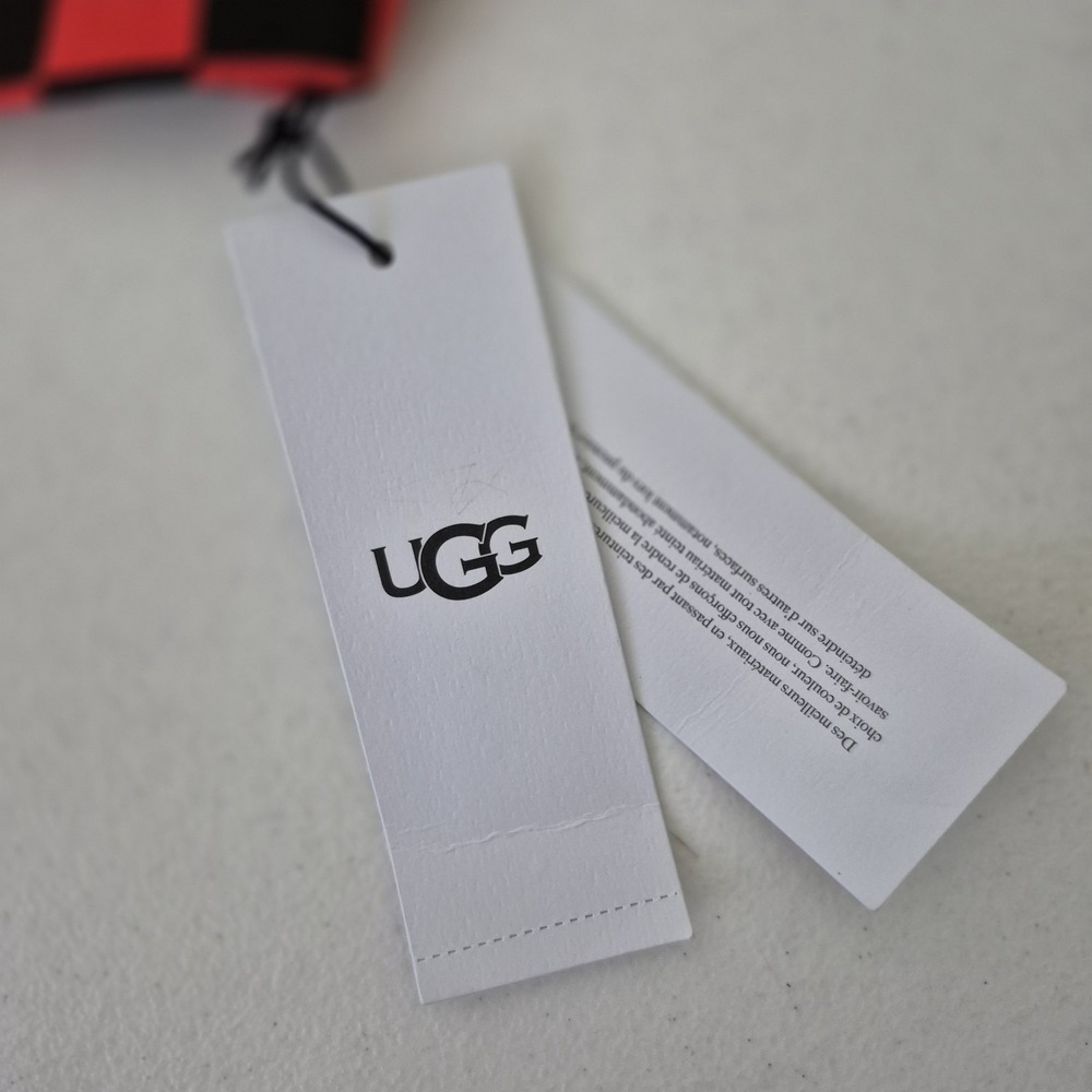 Ugg‎ Bralette Womens XS Red/Black Geometric Organic Cotton Stretch Zayley NEW - Picture 7 of 8